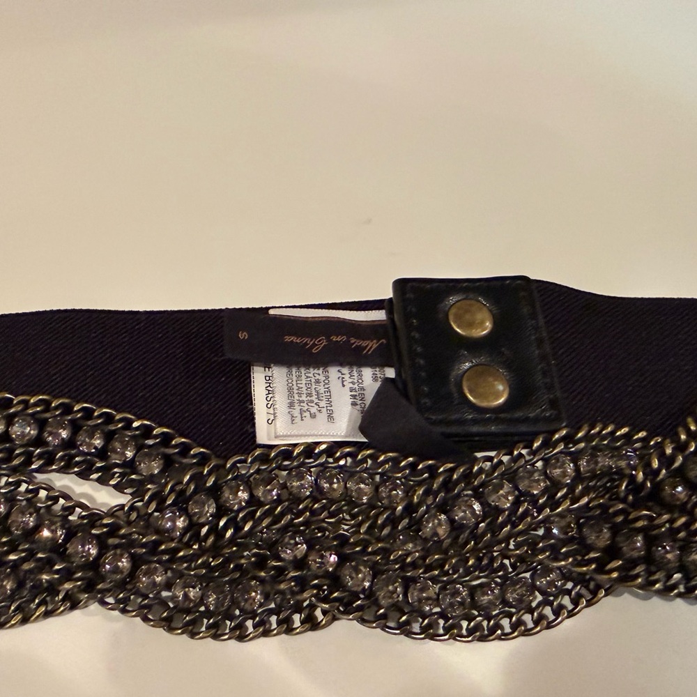 BCBG Max Azria jeweled chain belt, size small